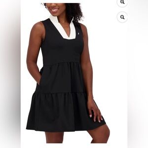 Nautica Jeans Women's Sleeveless Tiered Dress | Black, Large